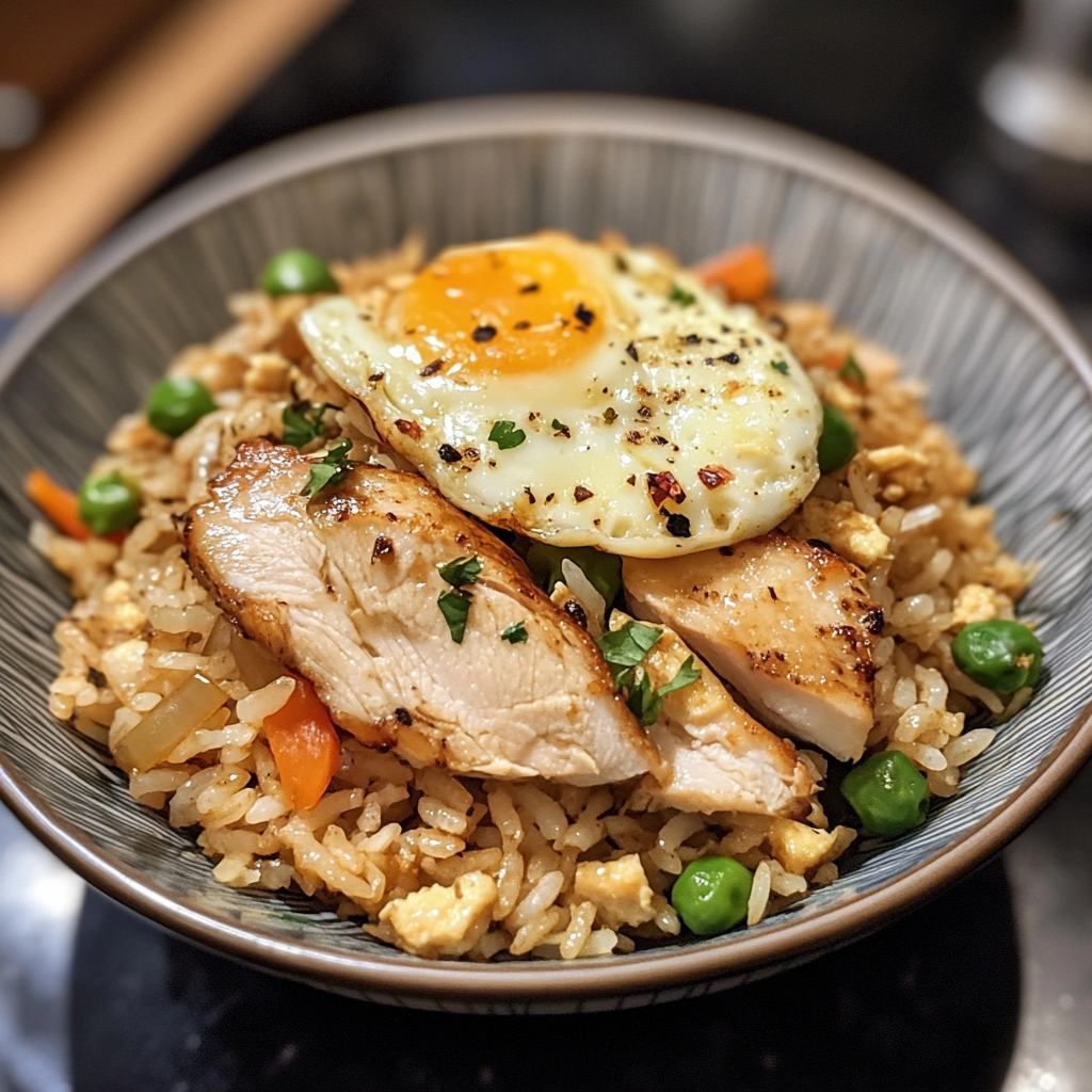 chicken egg fried rice