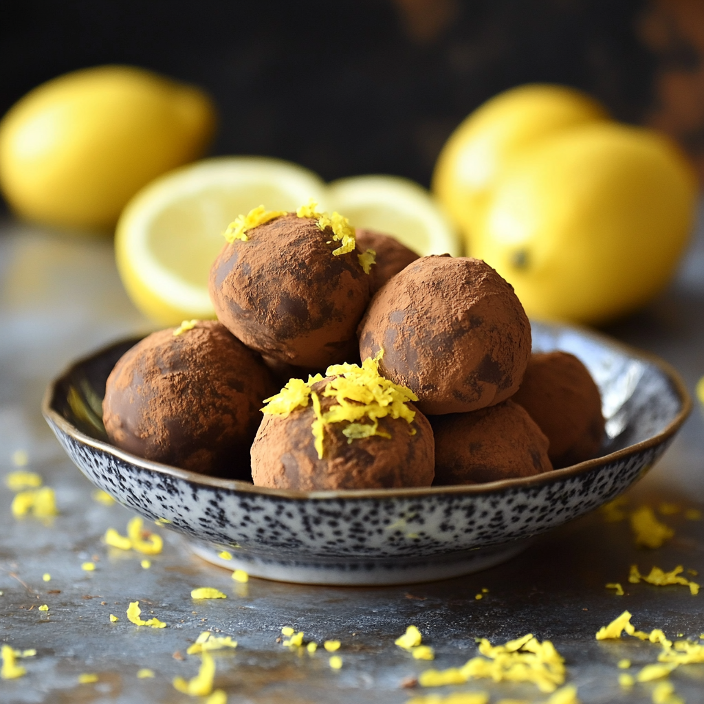 dark chocolate lemon truffles recipe